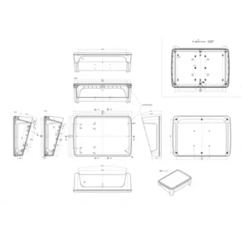 Bopla BoPad BOP 10.1 P-9016-SET näyttökotelo 285 x 198 x 92,90 mm ABS valkoinen RAL 9016 35110176.HMT1