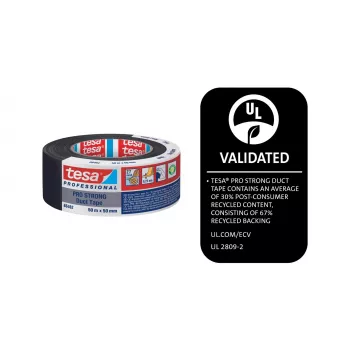 Tesa Pro Strong kangasteippi musta 50 m x 50 mm 66462-00002-00