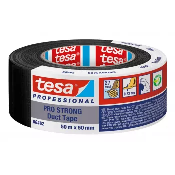 Tesa Pro Strong kangasteippi musta 50 m x 50 mm 66462-00002-00