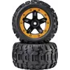 Reely RE-6904695 1:10 off-road rengassarja (2 kpl, 87 mm, 12 mm kuusiokanta, musta)