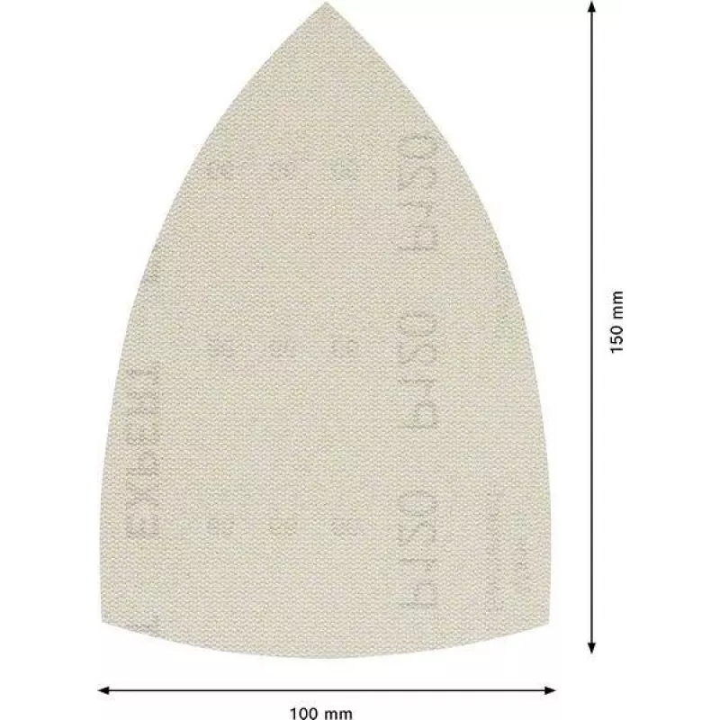 Bosch Accessories 2608901624 hiomaverkko monihiomakoneelle rakeisuus 120, 150 x 100 mm, 50 kpl