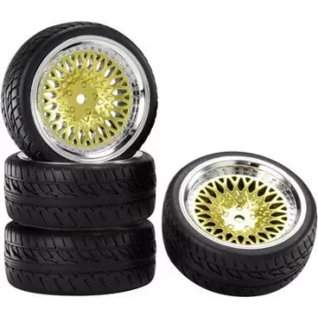Reely 1:10 On-Road täydellinen rengas Racing CLS Gold 1 kpl RE-6702300
