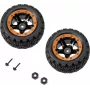 Reely RE-7042668 1:10 On-Road rengassarja (2 kpl, 65 mm, 12 mm kuusiokanta, musta)