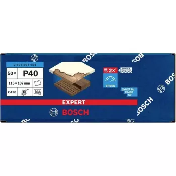 Bosch C470 Best for Wood and Paint hiomapaperit epäkeskohiomakoneeseen, karkeus 40, 107 x 115 mm, 50 kpl:n pakkaus 2608901654