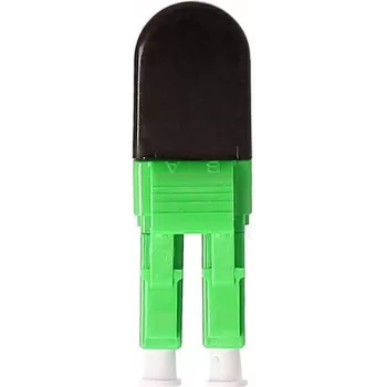 BLUELAN BlueOptics kuituloopback-adapteri OM5 50/125µm multimode LC/UPC duplex, limetinvihreä, keraaminen ferrule, -40 °C – +85 °C (BOLBLCOM5)