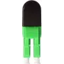 BLUELAN BlueOptics kuituloopback-adapteri OM5 50/125µm multimode LC/UPC duplex, limetinvihreä, keraaminen ferrule, -40 °C – +85 °C (BOLBLCOM5)