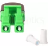 BLUELAN BlueOptics kuituloopback-adapteri OM5 50/125µm multimode LC/UPC duplex, limetinvihreä, keraaminen ferrule, -40 °C – +85 °C (BOLBLCOM5)