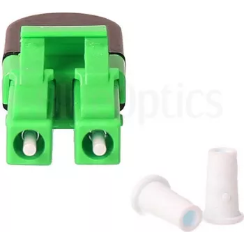 BLUELAN BlueOptics kuituloopback-adapteri OM5 50/125µm multimode LC/UPC duplex, limetinvihreä, keraaminen ferrule, -40 °C – +85 °C (BOLBLCOM5)
