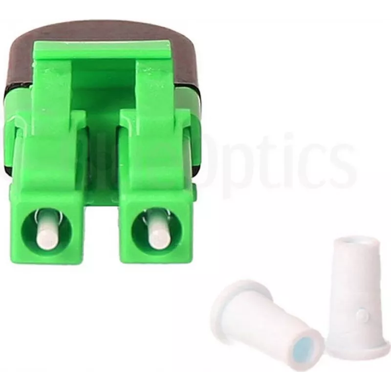 BLUELAN BlueOptics kuituloopback-adapteri OM5 50/125µm multimode LC/UPC duplex, limetinvihreä, keraaminen ferrule, -40 °C – +85 °C (BOLBLCOM5)