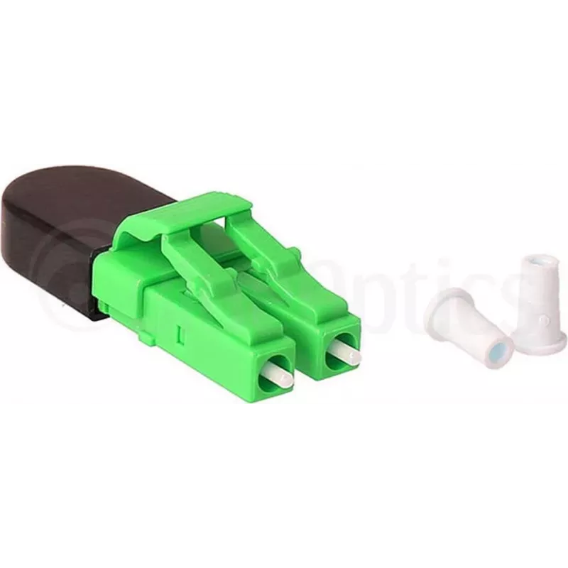 BLUELAN BlueOptics kuituloopback-adapteri OM5 50/125µm multimode LC/UPC duplex, limetinvihreä, keraaminen ferrule, -40 °C – +85 °C (BOLBLCOM5)