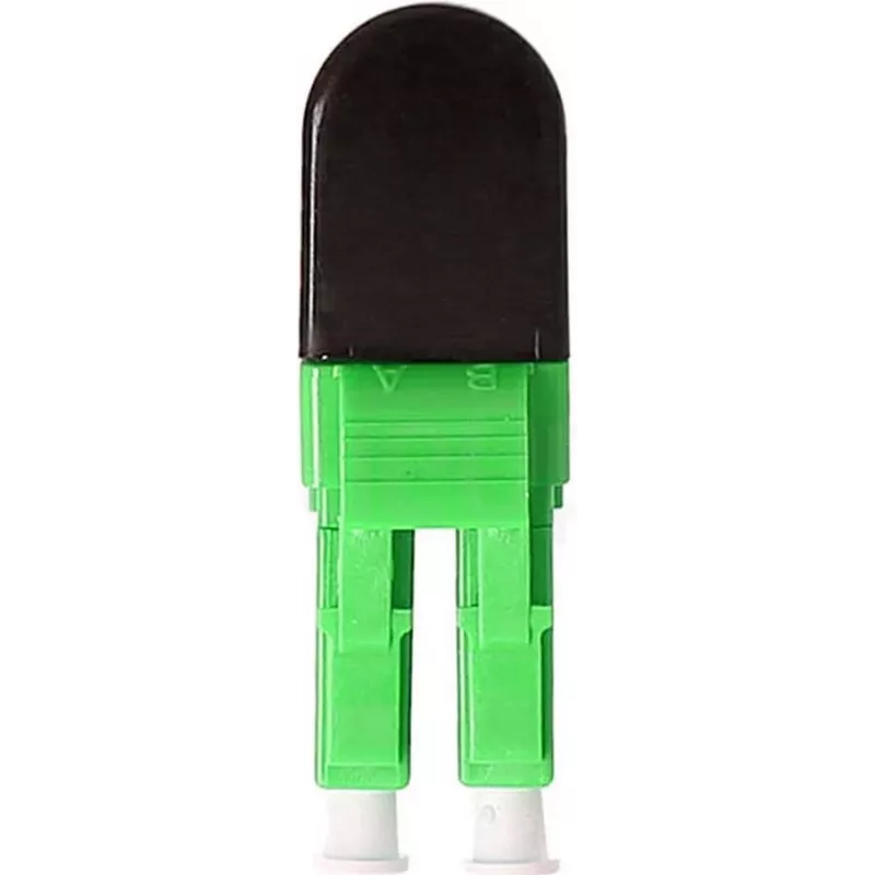 BLUELAN BlueOptics kuituloopback-adapteri OM5 50/125µm multimode LC/UPC duplex, limetinvihreä, keraaminen ferrule, -40 °C – +85 °C (BOLBLCOM5)
