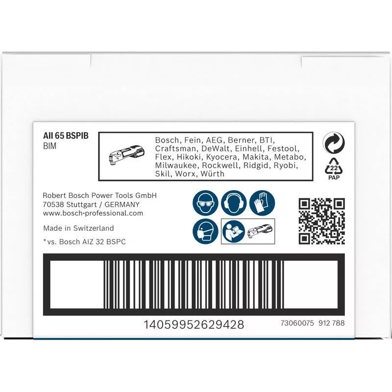 Bosch Expert for MultiMaterial upotusleikkuuterä PRO AII 65 BSPIB, StarlockPlus, 65 x 40 mm, bi-metalli 2608669085