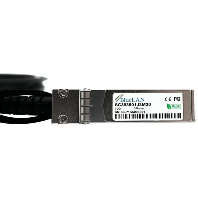 BLUELAN BlueOptics Direct Attach -kaapeli 10GBASE-CR SFP+ 0,5 m Industrial SC353501J0.5M30IN