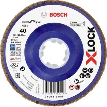 Bosch Accessories 2608619815 Expert for Metal X-LOCK katkaisulaikka 125 mm x 1,0 mm x 22,23 mm