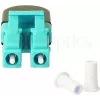 BLUELAN BlueOptics OM3 LC/UPC duplex monimuotokuituloopback-adapteri, aqua, keraaminen ferrule, -40 °C - +85 °C BOLBLCOM3