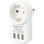 Sygonix SY-4755856 väliadapteri 2 USB-liitännällä valkoinen