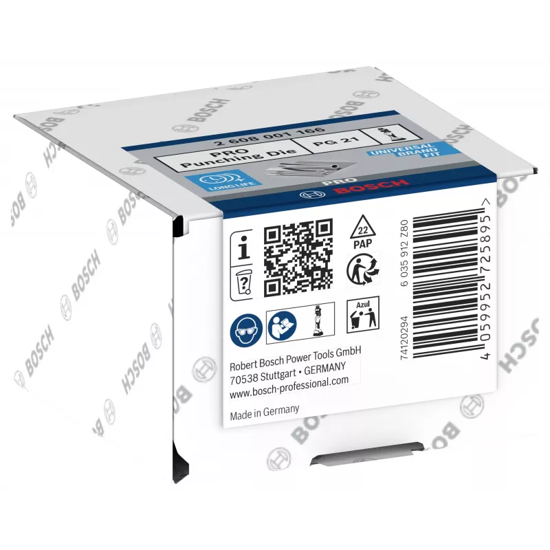 Bosch 2608001166 puristusmatriisi putkikenkille ja putkiliittimille, 150 mm², kuusikulmaprofiili