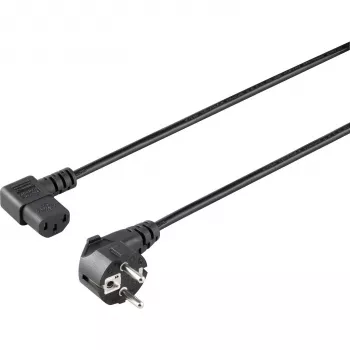 Sygonix SY-5042710 kylmälaite-liitäntäkaapeli CEE 7/7 - IEC C13 2 m musta