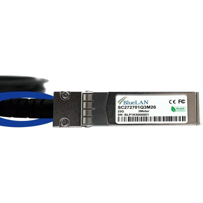 BlueLAN 02311MNW-BL yhteensopiva Huawei SFP28 Direct Attach -kaapeli 5 m