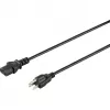 Sygonix SY-5042706 IEC C13 virtakaapeli CEE 7/7 - C13 2 m musta