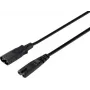 Sygonix SY-5043436 jatkojohto musta 2 m (SY-5043436)