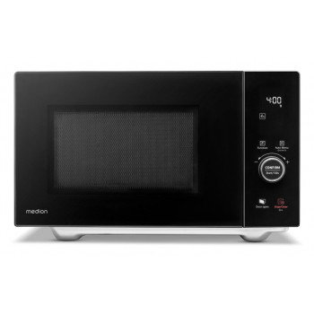 Medion MD 12041 4-in-1 yhdistelmämikroaaltouuni grillillä, kiertoilmalla & sulatustoiminnolla, 25L, 900W, musta/ruostumaton teräs 50076276