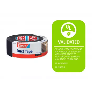tesa 56498-00000-15 kangasteippi musta 50 m x 50 mm
