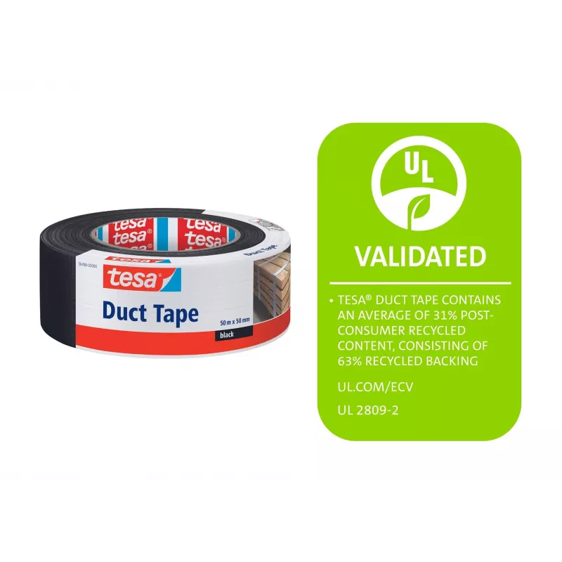 tesa 56498-00000-15 kangasteippi musta 50 m x 50 mm