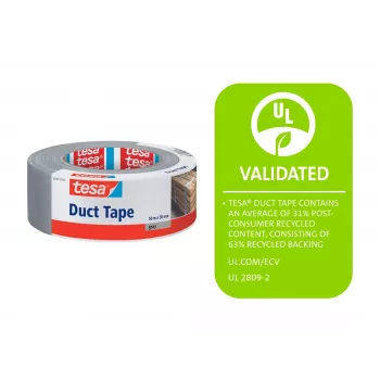 tesa 56499-00000-15 kangasteippi harmaa 50 m x 50 mm
