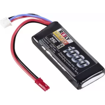 Reely LiPo akku 7,4V 1000mAh 2S 25C softcase BEC-liittimellä RE-7849758