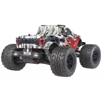 Reely New2 Super Combo harjaton 1:10 RC sähkö-monster truck 4WD 100% RTR 2,4 GHz akku, laturi ja lähettimen paristot (RE-7766676)