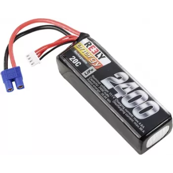 Reely LiPo-akku 11,1V 2400mAh 3S 20C pehmeäkotelo EC3 (RE-7853469)