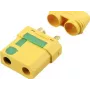 Reely RE-6685311 XT90-S kullatut anti-spark-akkuliittimet, naaras (1 kpl)