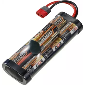 Reely NiMH -akkupaketti 8,4 V 3000 mAh 7 kennon Sub-C Hump T-liitin RE-7863537