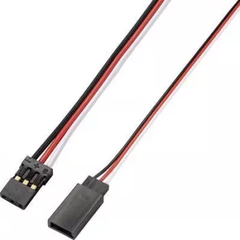 Reely servojatkojohto 10 kpl pakkaus 100 cm litteä 0,14 mm² JR/Futaba liitin - naarasliitin (RE-6992157)