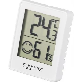 Sygonix SY-5267052 digitaalinen lämpö-kosteusmittari valkoinen