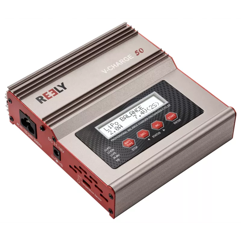 Reely V-Charge 50 monitoimilaturi 50W AC/DC LiPo NiMH NiCd Pb balancerilla RE-8264340
