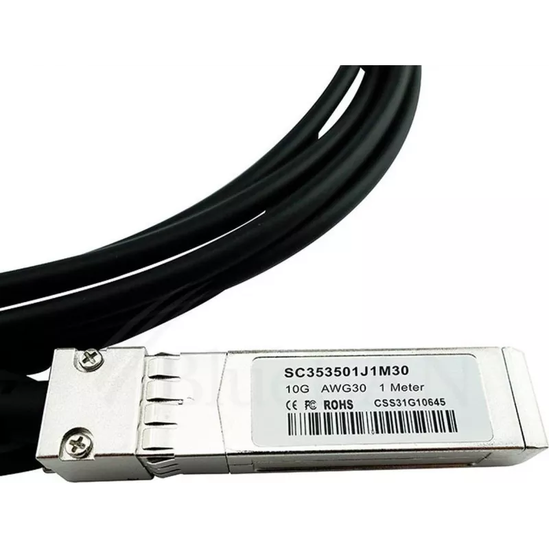 BlueLAN PSF1PXA3M-BL 10GBASE-CR passiivinen SFP+ Direct Attach -kaapeli, 3 m, AWG30, sininen