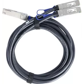 BlueLAN passiivinen 200Gb/s QSFP56 - 2x 100Gb/s QSFP56 Direct Attach Breakout -kaapeli, 3 m, AWG26, NVIDIA-yhteensopiva MCP7H50-H02AR26-BL