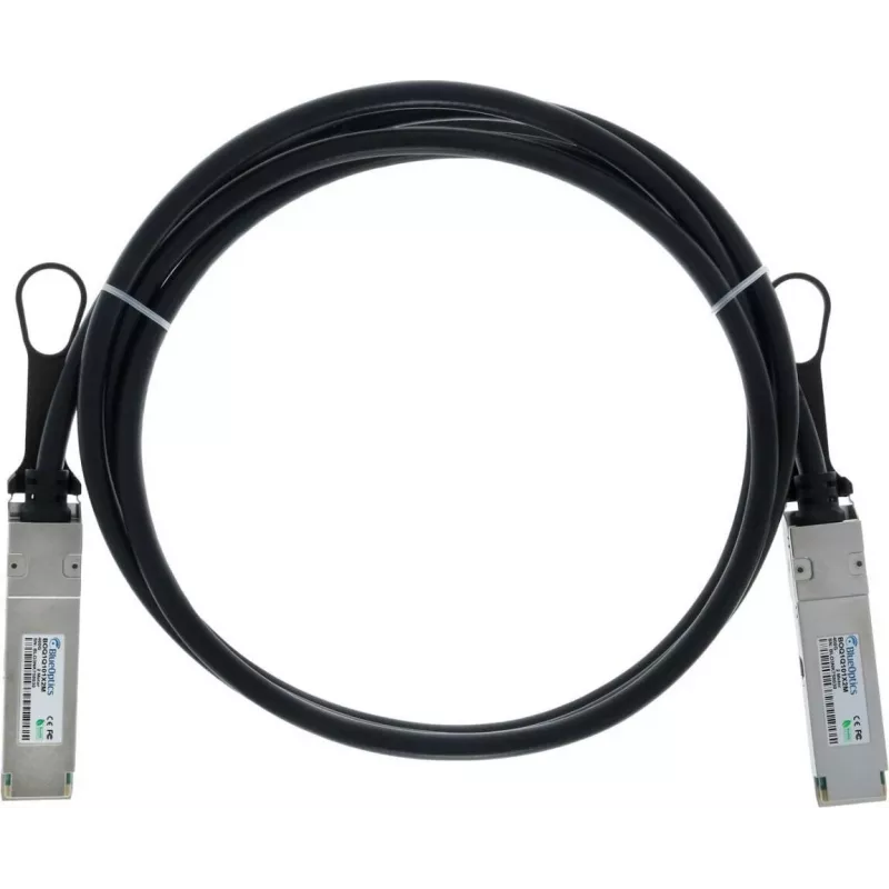 BlueLAN passiivinen QSFP112 Direct Attach -kaapeli, 400GBASE Ethernet, Infiniband, 1 metri (BOQ1Q101X1M-BL)