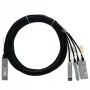 BLUELAN BlueOptics SC253501K2M30-BL InfiniBand-kaapeli 2 m QSFP - 4x SFP+ musta