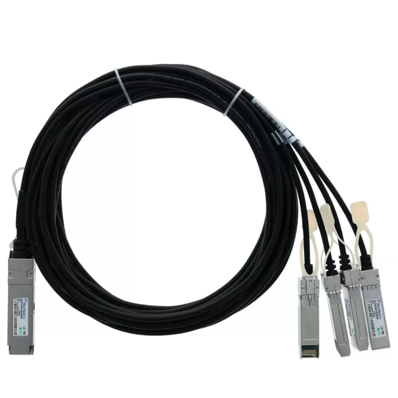 BLUELAN BlueOptics SC253501K2M30-BL InfiniBand-kaapeli 2 m QSFP - 4x SFP+ musta