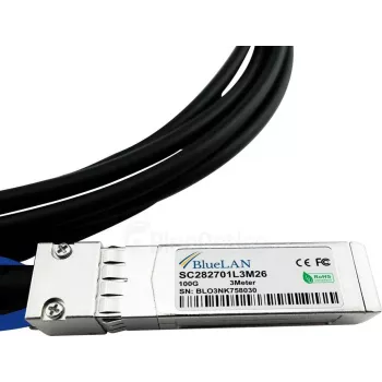 BlueOptics 02311MNX BlueLAN-yhteensopiva QSFP28 DAC -kaapeli 1 m 02311MNX-BL