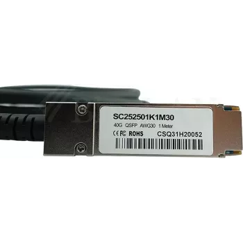 BlueLAN H3C LSWM1QSTK2 -yhteensopiva QSFP+ Direct Attach -kuparikaapeli, 40GBASE-CR4, 5 m, 28 AWG, passiivinen Twinax LSWM1QSTK2-BL