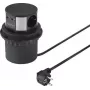 SYGONIX SY-4780156 pistorasiatorni 8 AC-pistorasiaa 2 USB-A 1 USB-C 1,5m kaapeli musta/hopea