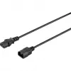Sygonix SY-5042726 IEC C14 - C13 virtajohto 0,5 m musta
