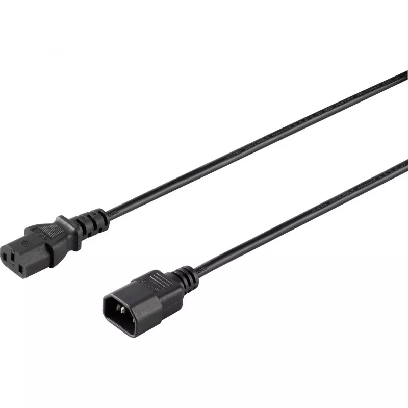 Sygonix SY-5042726 IEC C14 - C13 virtajohto 0,5 m musta