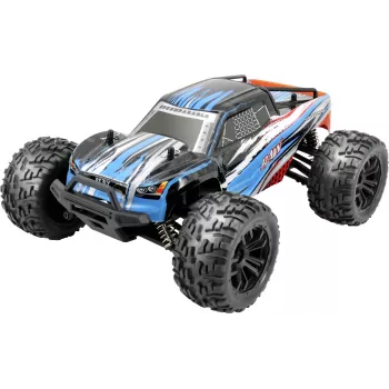 Reely RAW Blue Brushed 1:14 RC Monster Truck 4WD RTR 2,4 GHz akulla ja laturilla RE-7171113