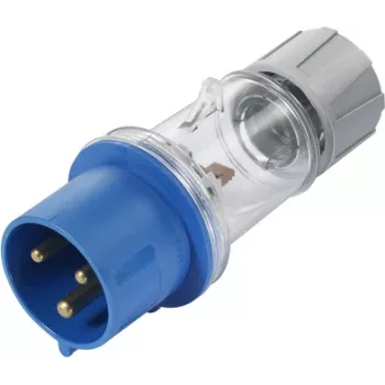 Sygonix SY-5871534 CEE-CARA pistoke 32 A 3-napainen 230 V/AC IP44 läpinäkyvä