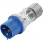 Sygonix SY-5871534 CEE-CARA pistoke 32 A 3-napainen 230 V/AC IP44 läpinäkyvä